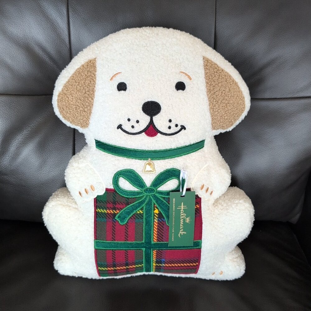 Hallmark Dog Decorative Pillow Christmas Gift 16x12 Holiday NWT Target Collab